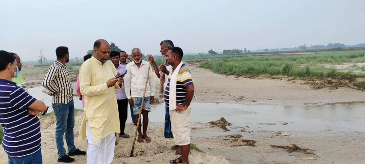 भेडाहा खोलाको कटान नियन्त्रणका लागि २५ करोडको लागतमा स्थायी बाँध निर्माण गरिने