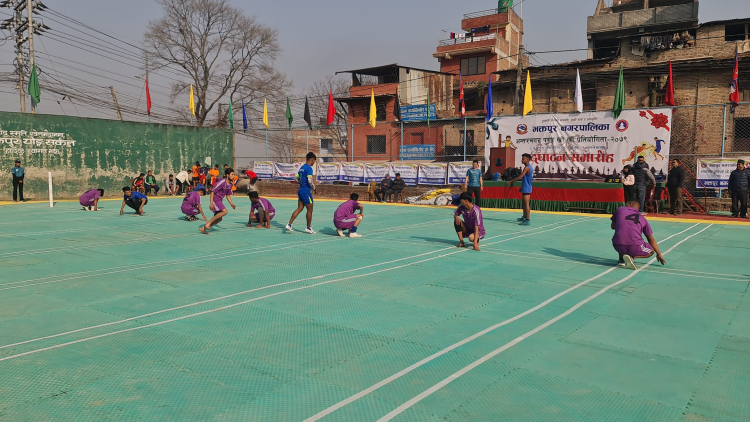 खो खो खेल प्रतियोगितामा वीरगन्ज महानगरको विजयी सुरुवात