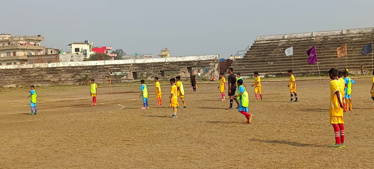 वीरगञ्जमा आजदेखि प्याब्सन जुनियर नकआउट फुटबल प्रतियोगिता शुरु 