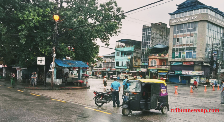 स्थानीय प्रशासनको कर्फ्यु जारीपछि धरान सुनसान 