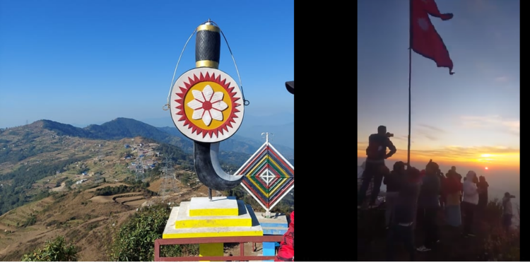 सूर्योदय हेर्न सकिने धनकुटाको ध्वजे डाँडा पर्यटकीय क्षेत्रको रुपमा विकास हुदै