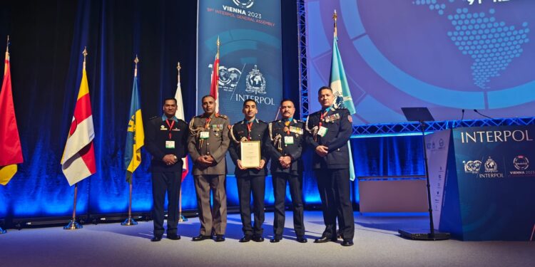 नेपाल प्रहरीले इन्टरपोलमा प्रदर्शन गरेको भिडियोलाई सर्वोत्कृष्ट पुरस्कार