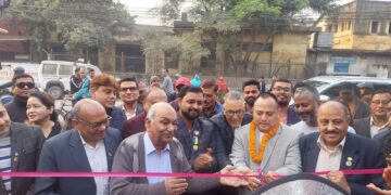 लायन्स मार्ग नामाकरणको मेयर सिंहद्वारा उद्घाटन