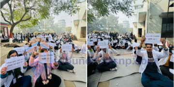 चार दिनदेखि नेशनल मेडिकल कलेजका विद्यार्थीहरु आन्दोलनमा