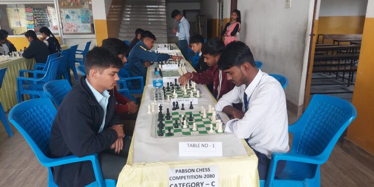 प्याब्सन अन्तर विद्यालय चेस प्रतियोगितामा सम्पन्न, चार समूहमा गौतम, मस्कोट, मुनलाईट र गोल्डेन फ्युचर प्रथम