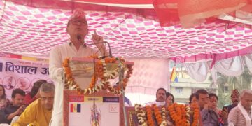 राप्रपाका अध्यक्ष राजेन्द्र लिङदेन आन्दोलनमा साथ दिन गुहार माग्दै दलबल सहित मधेसमा