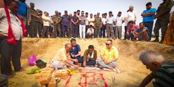 महानगर प्रमुख सिंहद्वारा स्वास्थ्य चौकी भवन निर्माणको शिलान्यास
