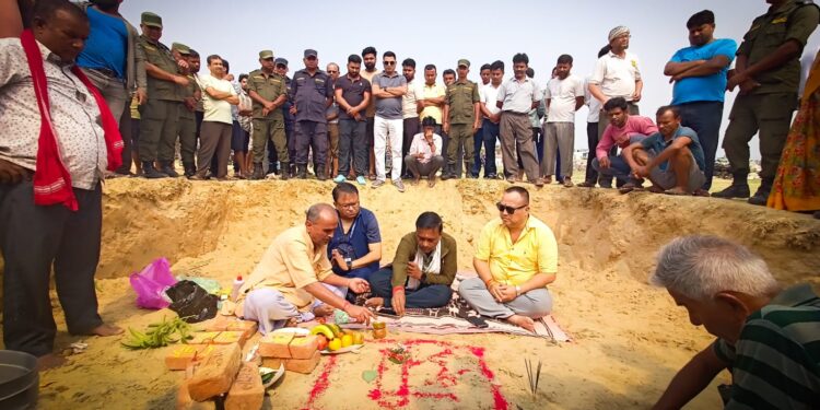 महानगर प्रमुख सिंहद्वारा स्वास्थ्य चौकी भवन निर्माणको शिलान्यास