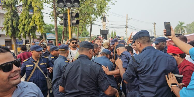 रबि पक्राउको विरोधमा रास्वपा पर्साले निकाल्यो शवयात्रा सहितको जुलुश