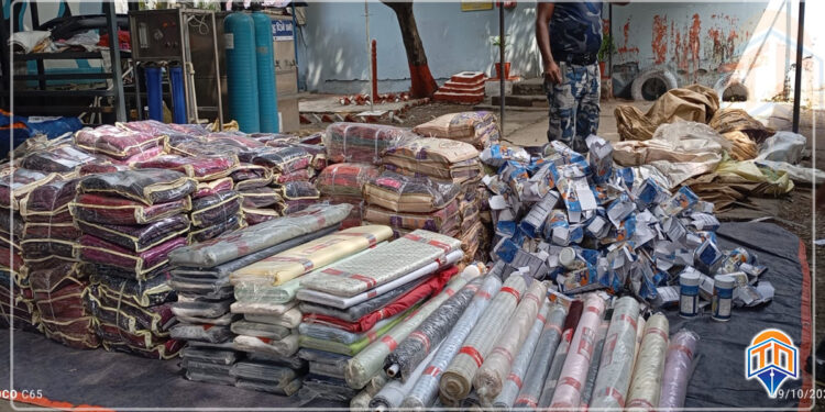 सशस्त्र प्रहरीद्वारा नगवाको तीन घरमा छापा, २१ लाख भन्दा बढीको सामान बरामद