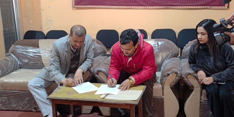 पत्रकारिताको विकास र प्रवर्द्धन लागि नेपाल पत्रकार महासंघ पर्सा र कलेजबीच सत बुँदे सम्झौता