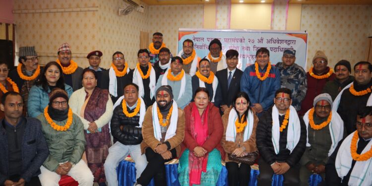 होटल तथा पर्यटन व्यावसायी संघद्वारा पत्रकार महासंघमा निर्वाचितहरुलाई सम्मान