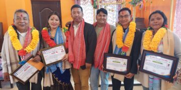 फाेनिज मधेस प्रदेशका चारजना आदिवासी जनजाति पत्रकार सम्मानित