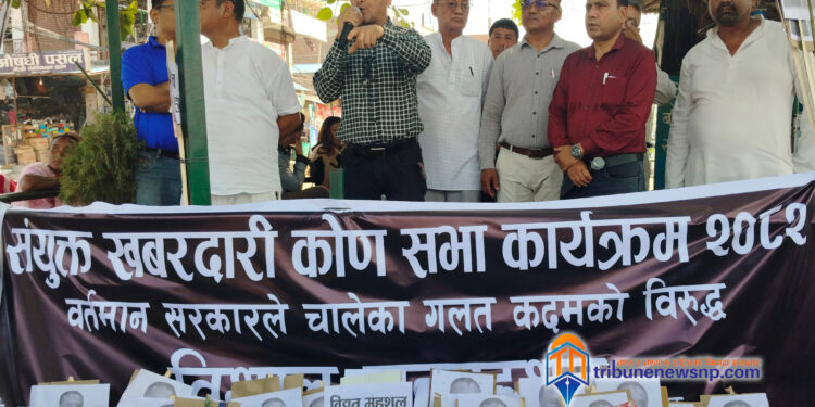 कुलमान घिसिङलाई हटाएको विरोधमा बर्दिवासमा नागरिक समाजको खबरदारी -याली