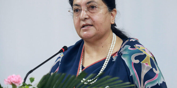 पूर्वराष्ट्रपति विद्यादेवी भण्डारी आज चीन प्रस्थान गर्दै