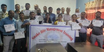 मधेस प्रदेश तालिम केन्द्रद्वारा आयोजित तीन दिने सर्पदंश उपचार तालिम सम्पन्न