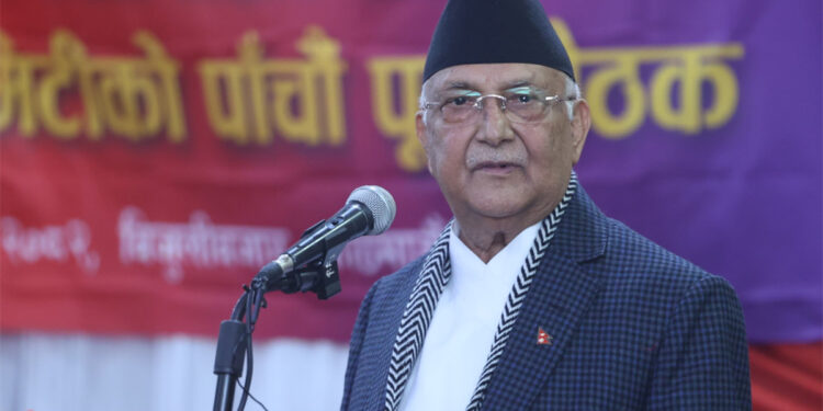 प्रधानमन्त्री ओलीको आरोप: नेकपाकालमा पार्टी बचाउन ‘अराजनीतिक कदम’ चालियो, प्रचण्ड र माधव नेपाल जिम्मेवार