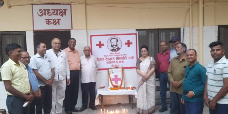 विश्व रेडक्रस दिवसको अवसरमा माईस्थानमा दीप प्रज्जवलन