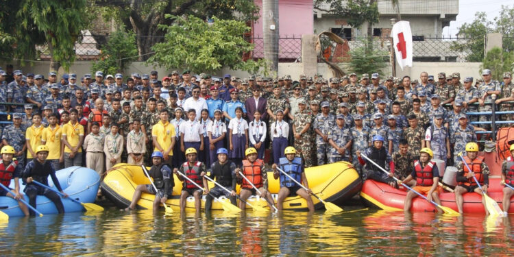 वीरगन्जमा ‘मनसुन-५’ अभ्यास: विपद् पूर्वतयारीमा तीनवटै सुरक्षा निकायको शक्ति प्रदर्शन