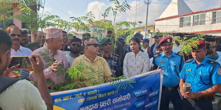 वीरगञ्जको बाईपासमा बृहत वृक्षारोपण कार्यक्रम सम्पन्न