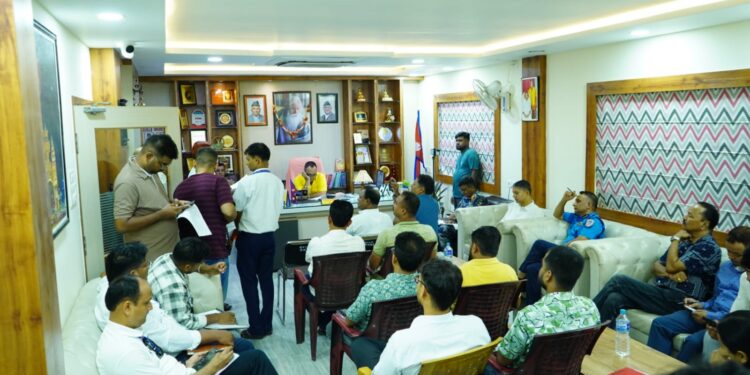 वीरगंजमा हैजा नियन्त्रणका लागि निजी अस्पतालहरुको महानगरलाई साथ