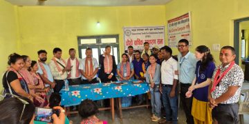 युवा सशक्तिकरण (EYES Nepal) द्वारा दृष्टिविहीन बालबालिकालाई शैक्षिक सामग्री वितरण