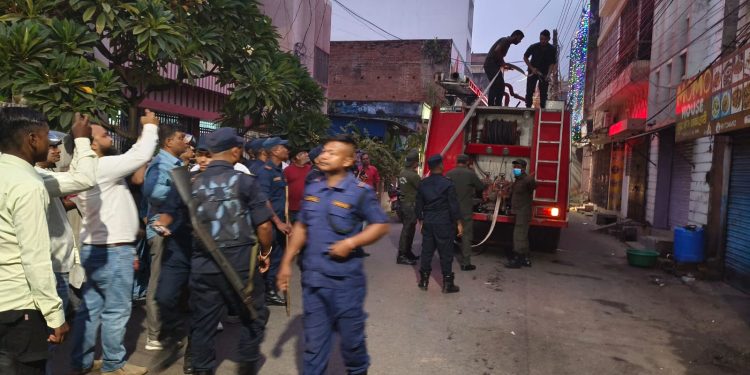 वीरगञ्जमा प्रदेश सांसदको घरमा आगलागी