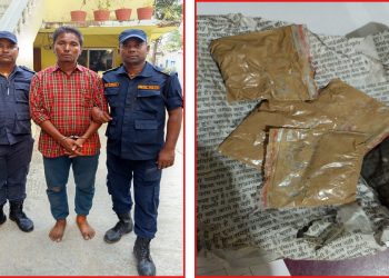प्रसौनीमा लागू औषध सहित एक व्यक्ति पक्राउ