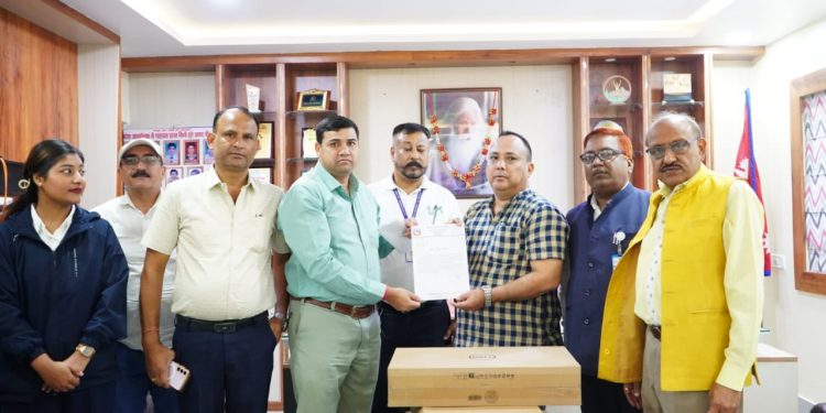 वीरगंज महानगरलाई सहयोग आउने क्रम जारी, केएनपी जापान प्रालिद्वारा सहयोग हस्तान्तरण
