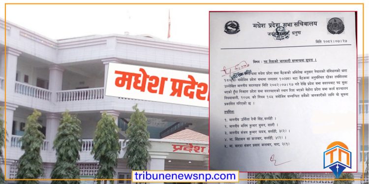 मधेस प्रदेशको राजनीति थप चर्किदै, पाँच प्रदेश सभा सदस्यको पद रिक्त
