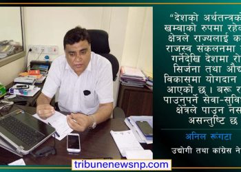 निजी क्षेत्रले यसपटक पनि धुलो टकटक्याएर उठ्छ : उद्योगी अनिल रुंगटा