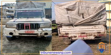अवैध चक्लेट सहित पिकअप बारा प्रहरीको नियन्त्रणमा