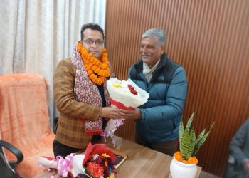वीरगन्ज भन्सार एजेण्ट संघद्वारा नवआगन्तुक प्रमुख भन्सार प्रशासक मैनालीलाई गरे स्वागत