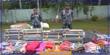 सशस्त्र प्रहरी बल, नेपाल पर्साद्वारा रु. १६ लाखभन्दा बढीका अवैध सामान भन्सार दाखिला