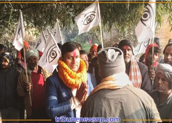 प्रगतिशील लोकतान्त्रिक पार्टीका उम्मेदवार दासद्वारा जसौलीमा घरदैलो सम्पन्न
