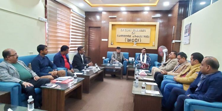 सशस्त्र प्रहरी उपरीक्षक मोहन बहादुर क्षेत्रीलाई वीरगञ्ज उद्योग वाणिज्य सङ्घमा स्वागत