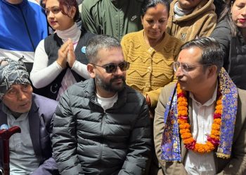 बालेन शाह मोरङमा, रास्वपा उम्मेदवार र मतदातासँग भेटघाट