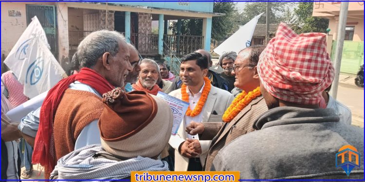 पर्सा–२ मा प्रलोपा उम्मेदवार अमिताभ बच्चन दासको घरदैलो तीव्र