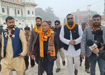 उज्यालो नेपाल पार्टीका अध्यक्ष कुलमान घिसिङ मधेश दौडाहामा