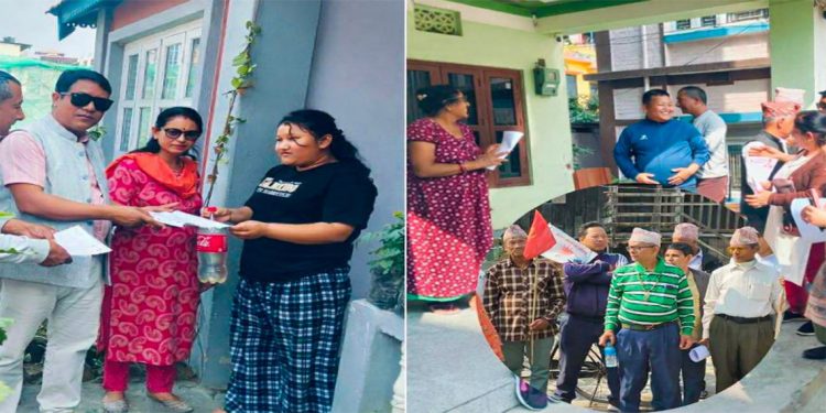 झापा ५ मा एमालेको ‘घरदैलो’ तीव्र: मतदाता फकाउन ओलीको पत्र लिएर कार्यकर्ता टोल–टोलमा