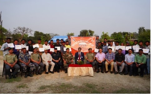पर्सामा सशस्त्र प्रहरद्वारा ‘विपद स्वयंसेवक परिचालन विस्तारित’ तालिम सम्पन्न
