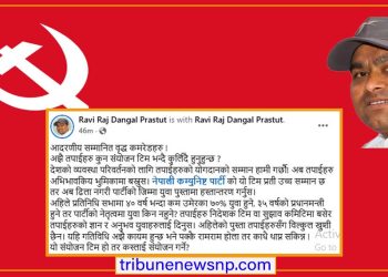 युवा नेतृत्वको नेकपा भित्र माग चर्किँदै, पूर्व केन्द्रीय सदस्य रविराज दंगालको खुला अपिल