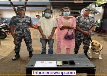 वीरगंज भन्सार क्षेत्रबाट लागूऔषधसहित दुई जना पक्राउ