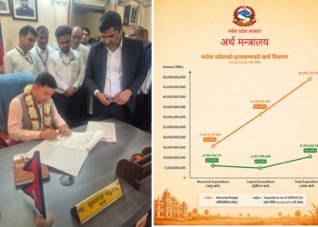 युवराज भट्टराईले अर्थमन्त्रीको कार्यभार सम्हालेकै दिन बजेट खर्च सार्वजनिक