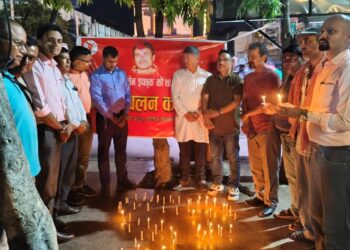 शहिद कृष्ण सेन ‘इच्छुक’को स्मृति दिवसमा वीरगन्जमा दीप प्रज्जवलन