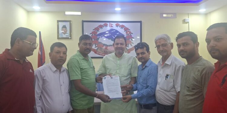वीरगन्ज महानगरपालिकासँग नेपाल पत्रकार महासंघ पर्साको पाँचबुँदे माग