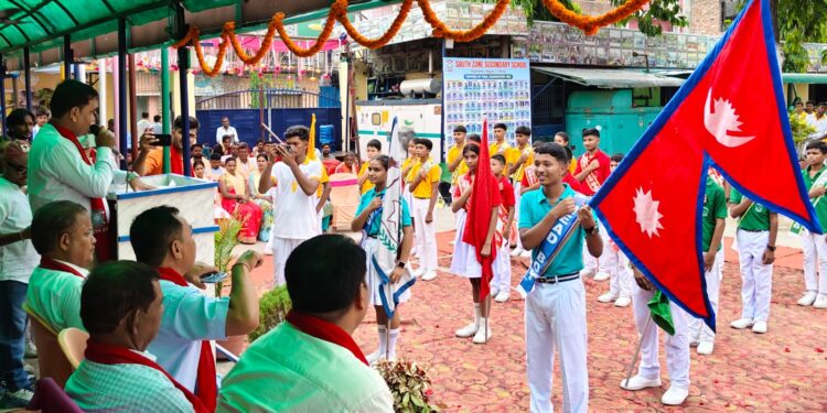 साउथजोन माध्यामिक विद्यालयको विद्यार्थी कल्याण परिषदको सपथ ग्रहण तथा पुरस्कार वितरण सम्पन्न