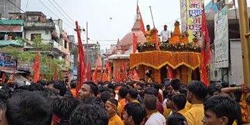 वीरगन्जको प्रसिद्ध शक्तिपीठ गहवामाईको जयजयकार सहित निकालियो रथयात्रा