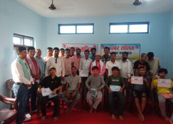 पर्सागढीमा प्लम्बर र बिल्डिङ इलेक्ट्रिसियन तालिम सम्पन्न, ३५ जना युवा बने दक्ष प्राविधिक
