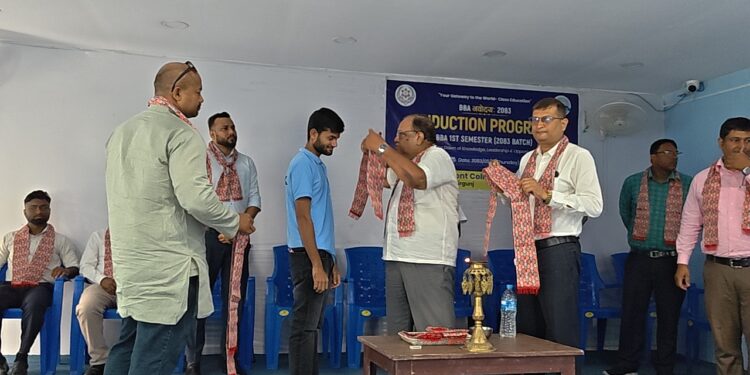 एपेक्स म्यानेजमेण्ट कलेजमा बीबीए प्रथम सेमस्टरका विद्यार्थीहरुको परिचयात्मक कार्यक्रम